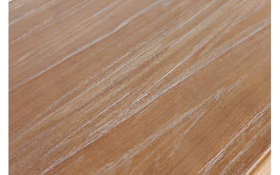 Mesa Comedor Madera Maciza Bicolor Patas Negras Provenzal Siena