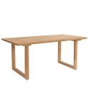 Mesa Comedor Madera Maciza Teca Natural Serie Eyre