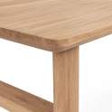 Mesa Comedor Madera Maciza Teca Natural Serie Eyre