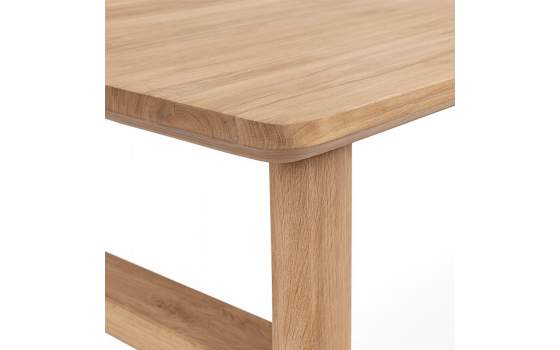 Mesa Comedor Madera Maciza Teca Natural Serie Eyre