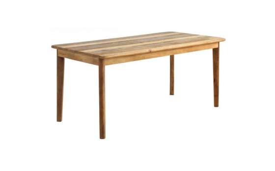 Mesa Comedor Madera Mango Gris Decape Natural Serie Atrade