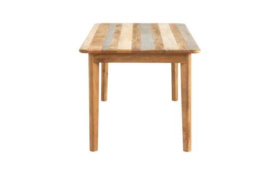 Mesa Comedor Madera Mango Gris Decape Natural Serie Atrade