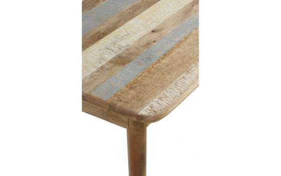 Mesa Comedor Madera Mango Gris Decape Natural Serie Atrade