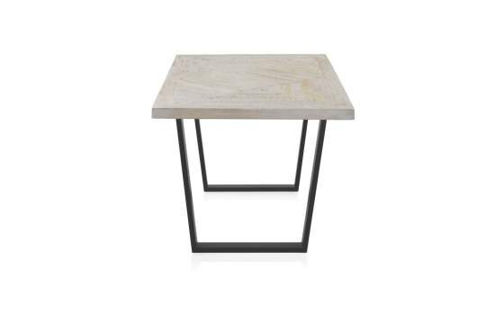 Mesa Comedor Madera Mango Patinado y Acero Atilant Mesa Comedor Madera Mango Patinado y Acero Atilant