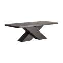 Mesa Comedor Madera Roble Laminado Negro Serie Rize