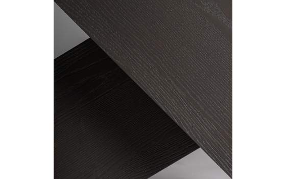 Mesa Comedor Madera Roble Laminado Negro Serie Rize