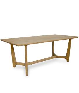 Mesa Comedor Moderna 200 Madera Maciza - Serie Adasip