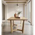 Mesa Comedor Moderna 200 Madera Maciza - Serie Adasip