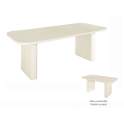 Mesa Comedor Moderna Extensible Color Crema Serie Avio