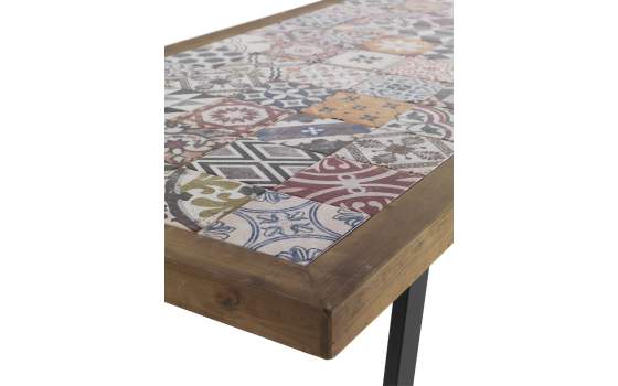 Mesa Comedor Mosaico de Colores Serie Aendardo