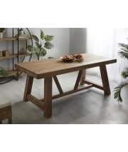 Mesa Comedor o Bodega Grande Madera Acacia Serie Carsten