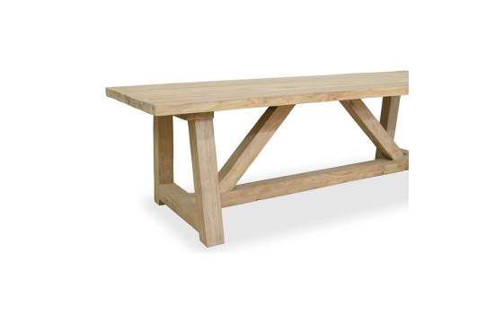 Mesa Comedor o Bodega Rustica 250 cm - Serie Orlando
