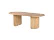 Mesa Comedor Oval Grande Madera Mango Natural Serie Myra