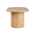 Mesa Comedor Oval Grande Madera Mango Natural Serie Myra