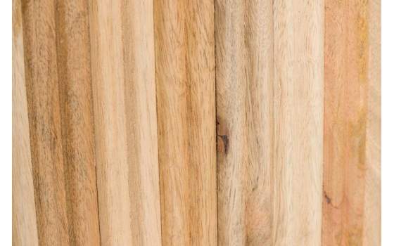 Mesa Comedor Oval Grande Madera Mango Natural Serie Myra