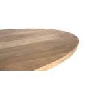 Mesa Comedor Oval Industrial Madera Hierro 220 cm Alquezar