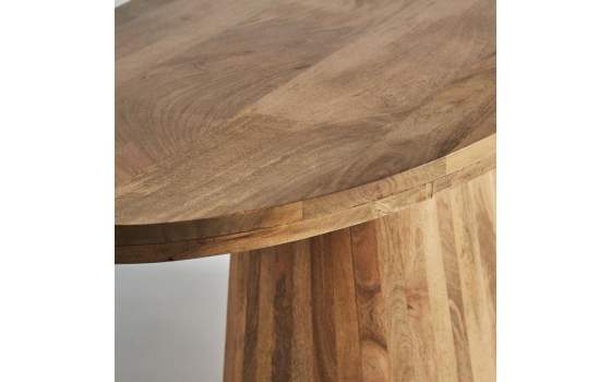 Mesa Comedor Ovalada de Mango Rustico Serie Mersch