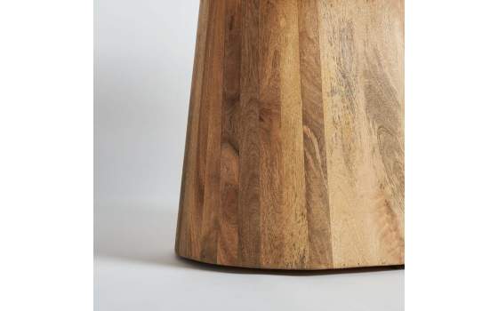 Mesa Comedor Ovalada de Mango Rustico Serie Mersch