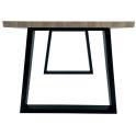 Mesa Comedor Pie de Forja Tapa Madera Estilo industrial Anjar