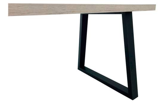 Mesa Comedor Pie de Forja Tapa Madera Estilo industrial Anjar