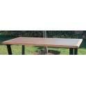 Mesa Comedor Pie de Forja Tapa Madera Estilo industrial Anjar