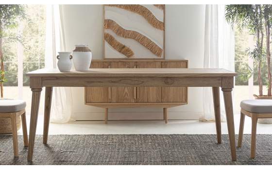 Mesa Comedor Provenzal Fija de 180 Madera Mindi Avre