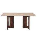 Mesa Comedor Rectangular 160 cm Actual Nogal Serie Allois