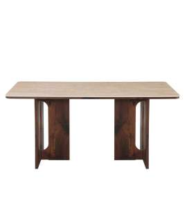 Mesa Comedor Rectangular 160 cm Actual Nogal Serie Allois
