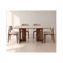Mesa Comedor Rectangular 160 cm Actual Nogal Serie Allois