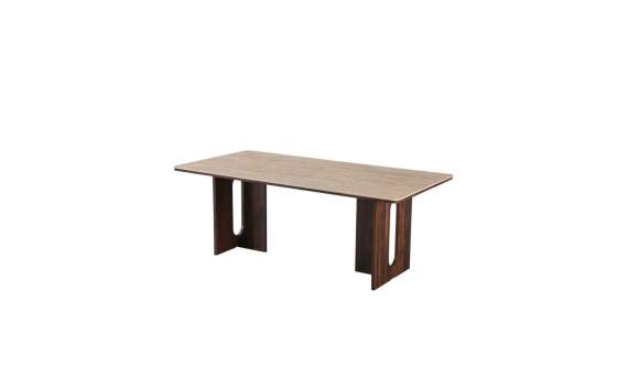 Mesa Comedor Rectangular 160 cm Actual Nogal Serie Allois