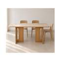 Mesa Comedor Rectangular 160 x 90 cm Roble Actual - Abial