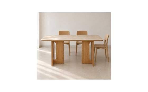 Mesa Comedor Rectangular 160 x 90 cm Roble Actual - Abial