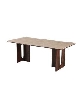 Mesa Comedor Rectangular Actual 200 cm Nogal Serie Allois