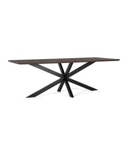 Mesa Comedor Rectangular Industrial Madera Hierro Alquezar