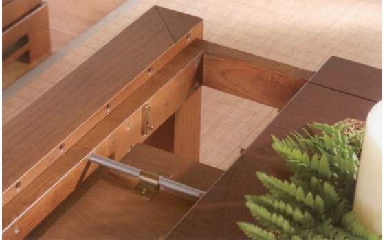 Mesa Comedor Rectangular Extensible 2 Tamaños Colonial Averdi