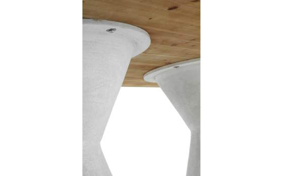 Mesa Comedor Rectangular Madera Base Poliresina Adiska