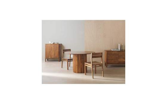 Mesa Comedor Redonda 120 cm Madera Acacia Serie Ardusor Mesa Comedor Redonda 120 cm Madera Acacia Serie Ardusor