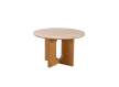 Mesa Comedor Redonda 120 cm Roble Actual - Serie Abial