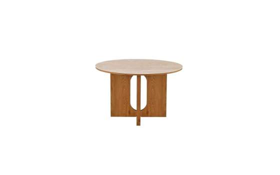 Mesa Comedor Redonda 120 cm Roble Actual - Serie Abial