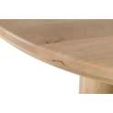 Mesa Comedor Redonda 140 cm Madera Mango Natural Felo