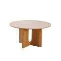 Mesa Comedor Redonda 140 cm Roble Actual - Serie Abial