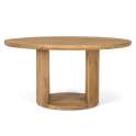 Mesa Comedor Redonda 150 Cm Madera Maciza Mango Adyer