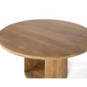 Mesa Comedor Redonda 150 Cm Madera Maciza Mango Adyer