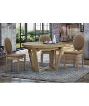 Mesa Comedor Redonda 3 Tamaños Roble Adott