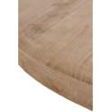 Mesa Comedor Redonda 90 Madera Pie Poliresina Adiska