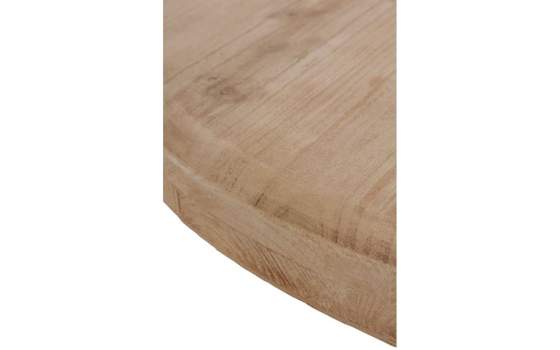 Mesa Comedor Redonda 90 Madera Pie Poliresina Adiska