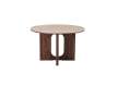 Mesa Comedor Redonda Actual 120 cm Nogal Serie Allois