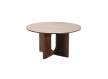 Mesa Comedor Redonda Actual 140 cm Nogal Serie Allois