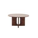 Mesa Comedor Redonda Actual 140 cm Nogal Serie Allois