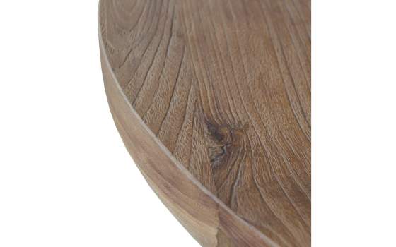Mesa Comedor Redonda Bicolor Blanco Madera - Serie Aferoe